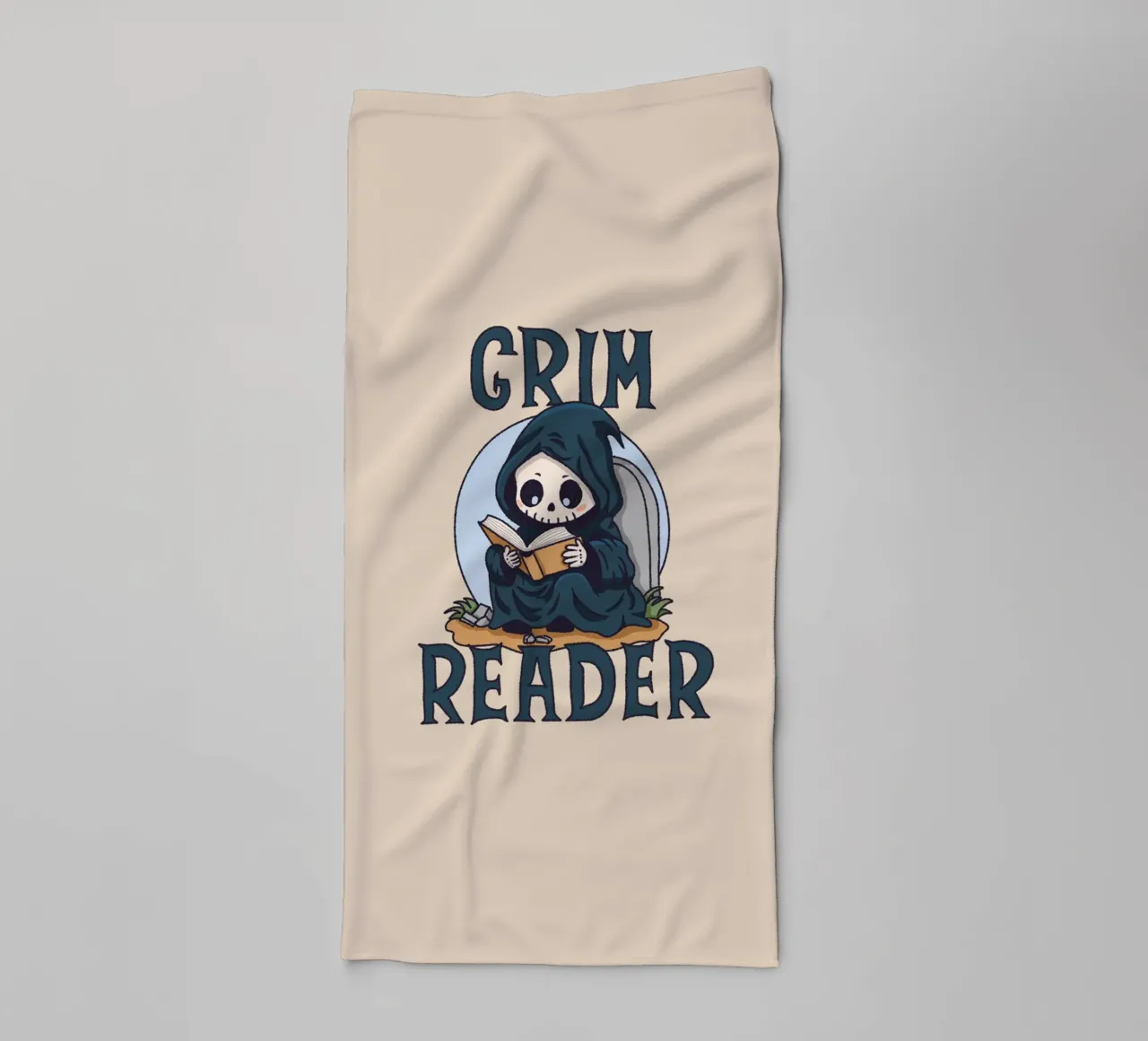 Grim Reader towel by Loobs
