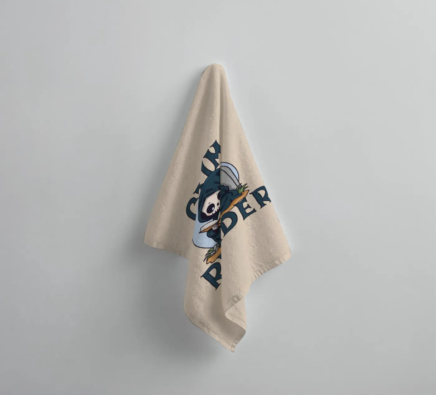 Grim Reader towel by Loobs