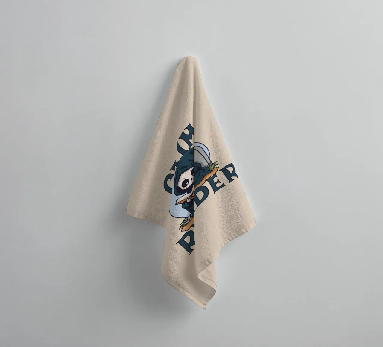 Grim Reader towel by Loobs