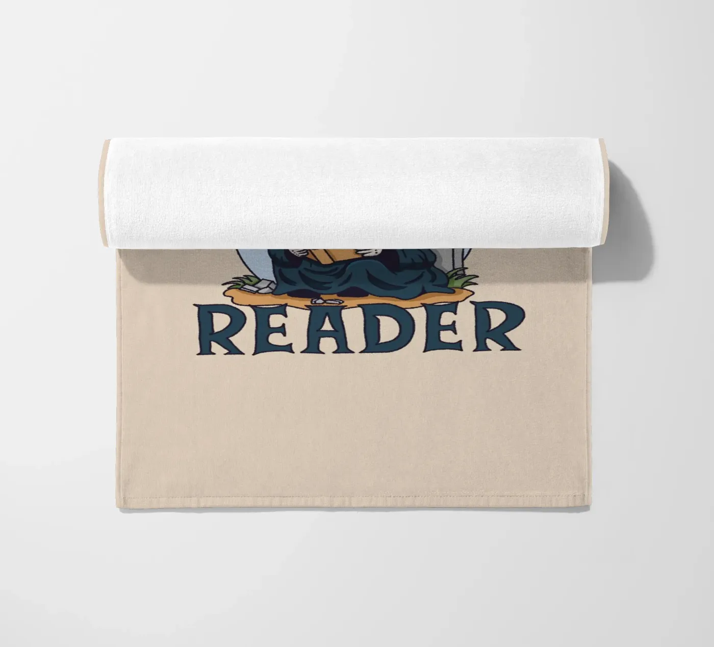 Grim Reader beach towel by Loobs
