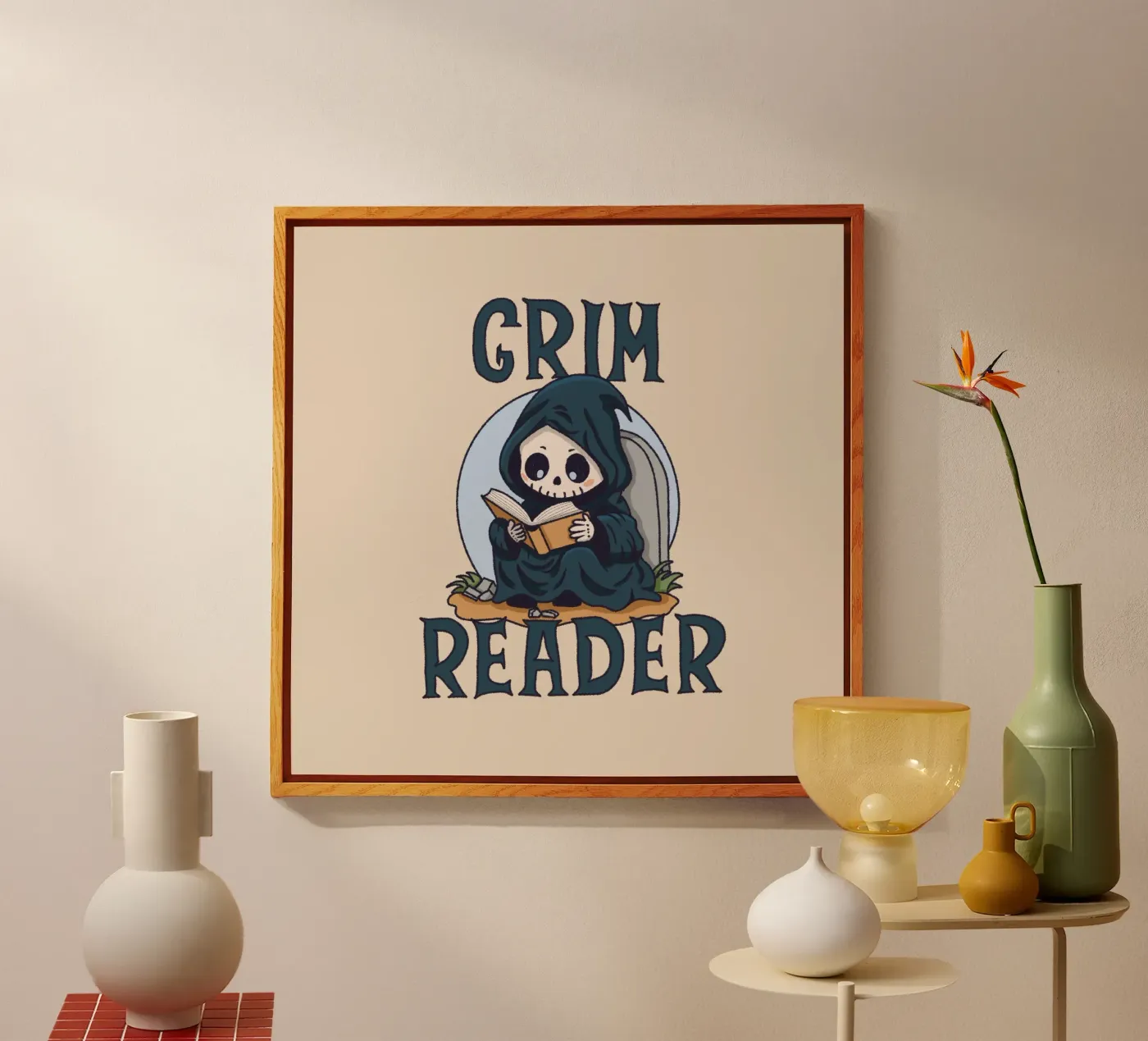 Grim Reader Acryl-Glas von Loobs