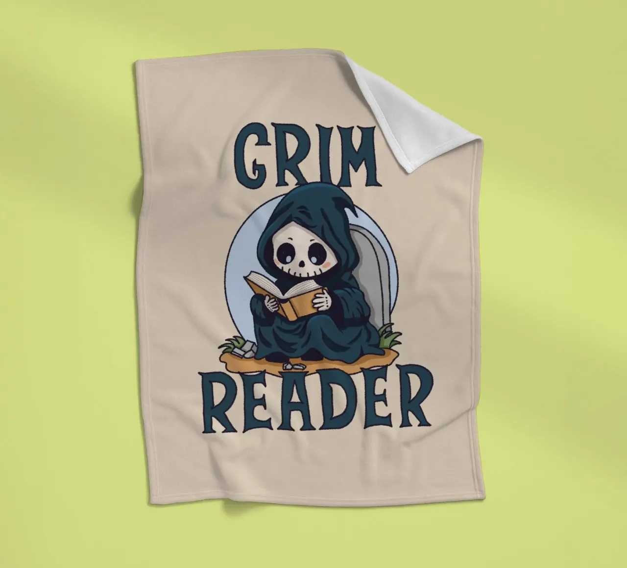 Grim Reader Fleecedecke von Loobs