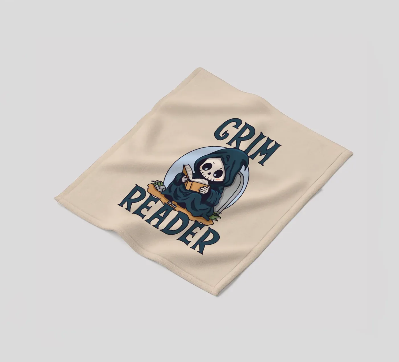 Grim Reader Fleecedecke von Loobs