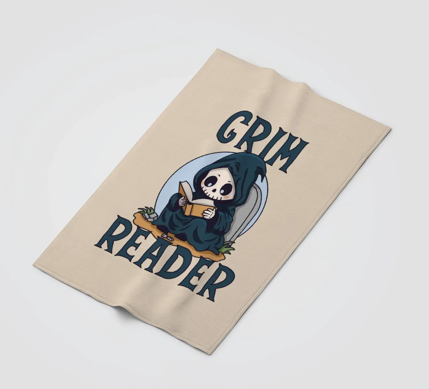 Grim Reader Fleecedecke von Loobs