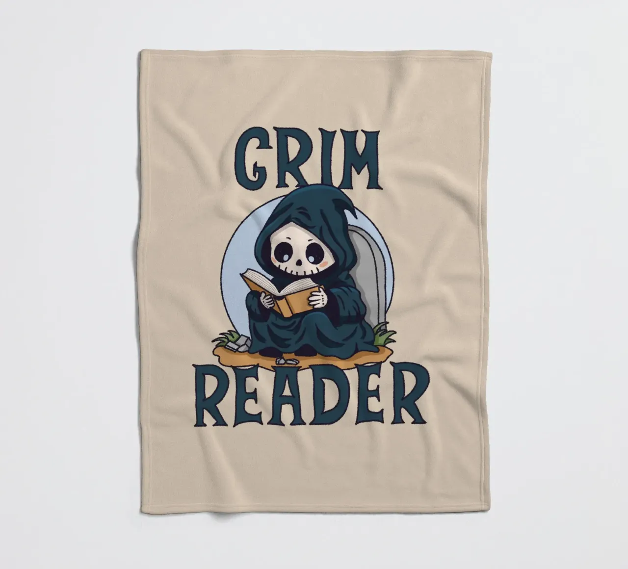 Grim Reader Fleecedecke von Loobs