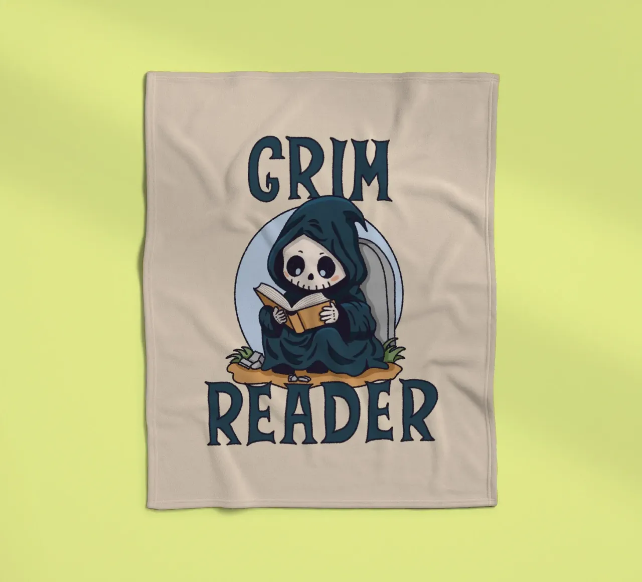 Grim Reader Fleecedecke von Loobs