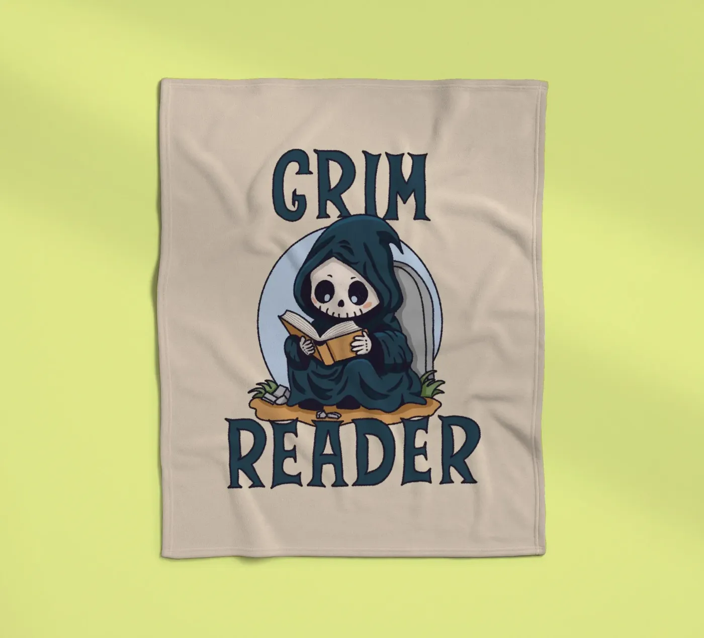Grim Reader Fleecedecke von Loobs