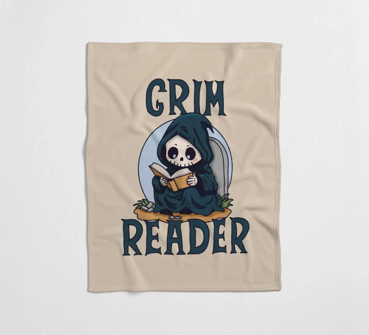 Grim Reader Fleecedecke von Loobs