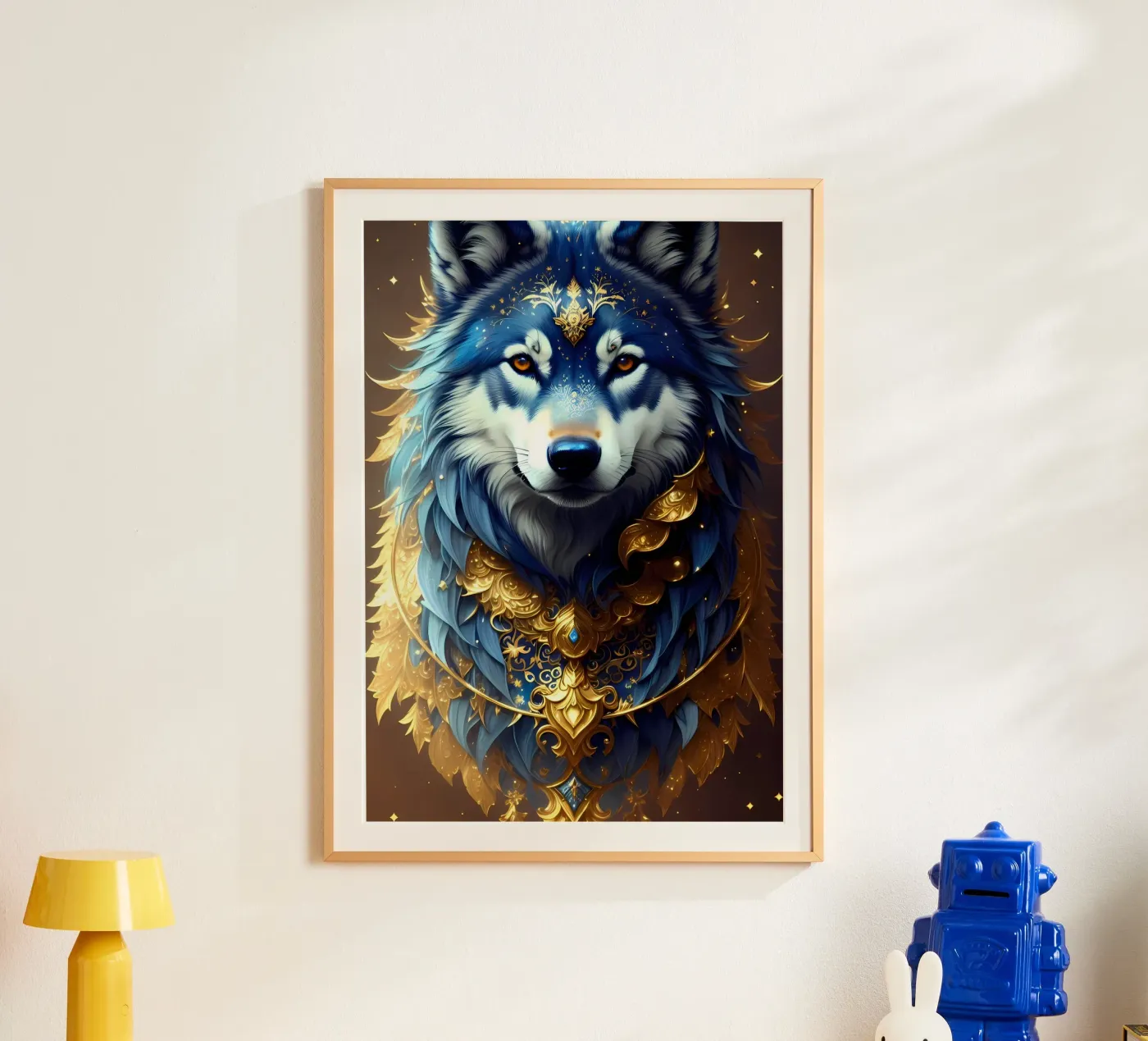 Wolf Dier poster van Pierre Walton