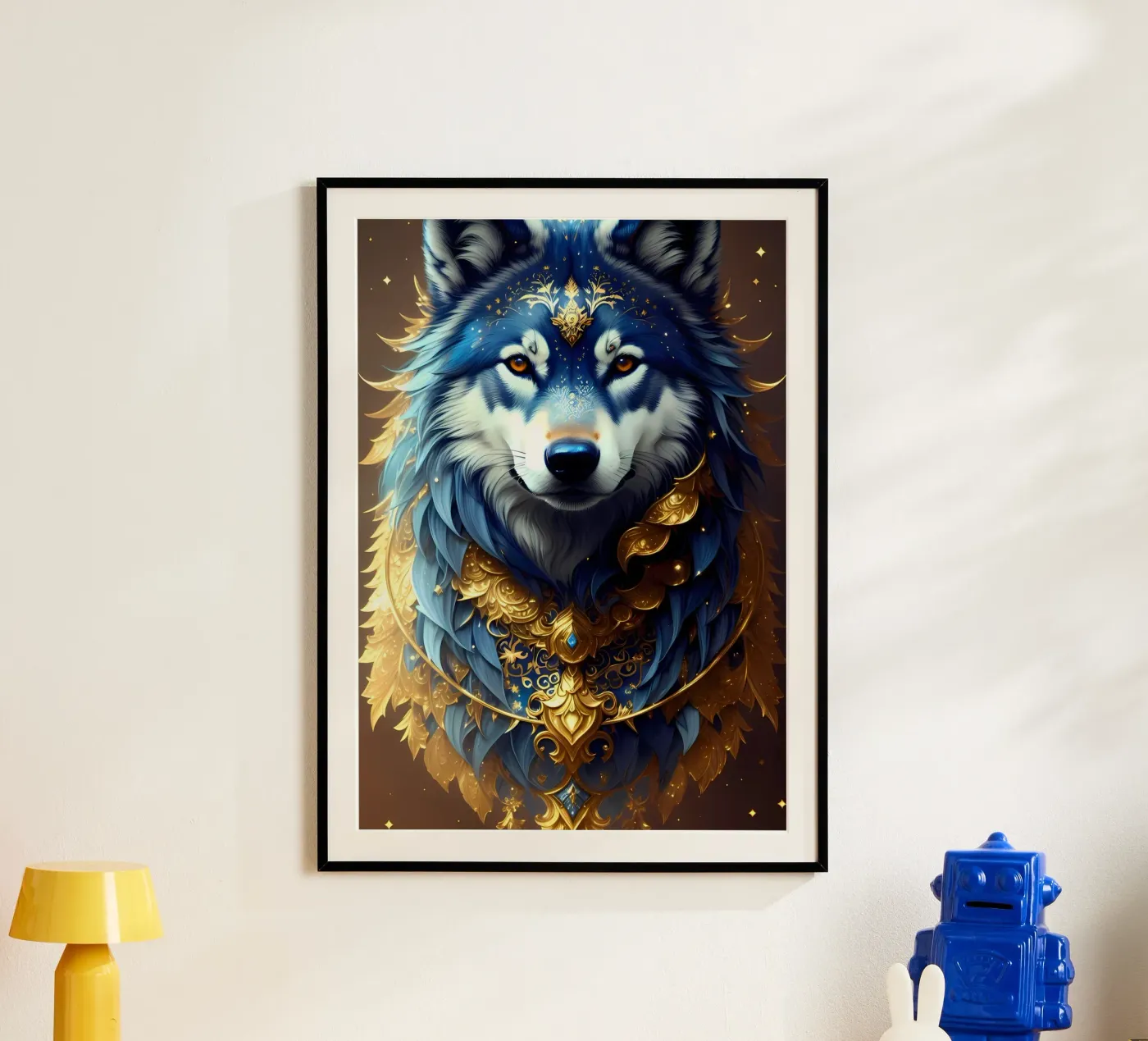 Wolf Dier poster van Pierre Walton