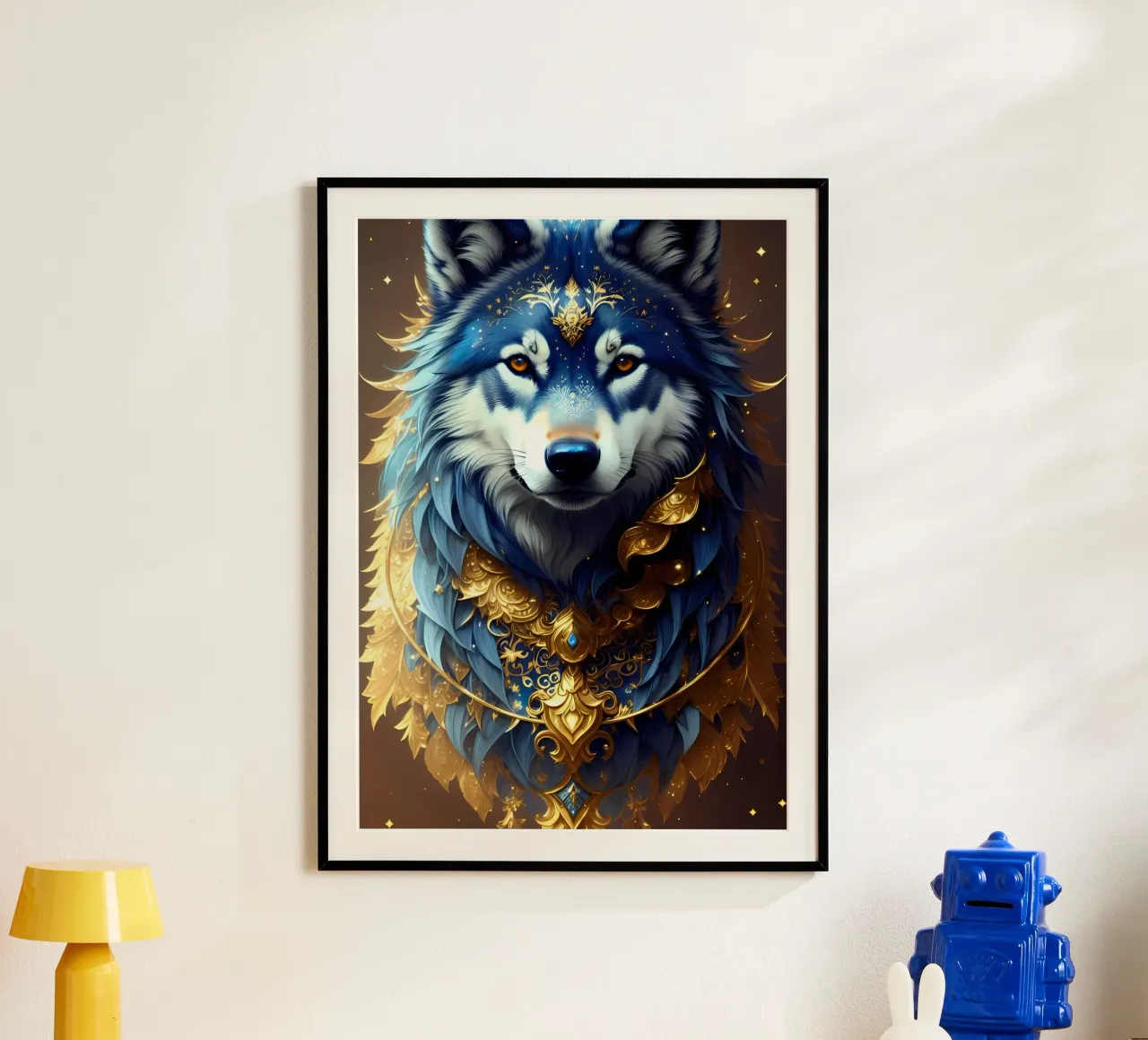 Wolf Dier poster van Pierre Walton