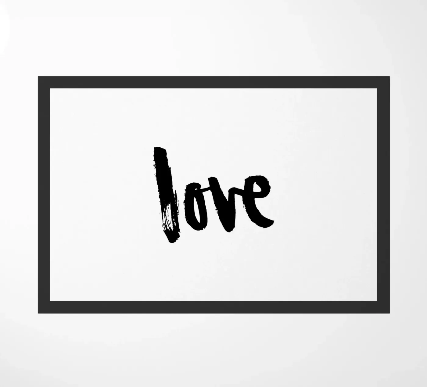 Love deurmat van Brushmeetspaper