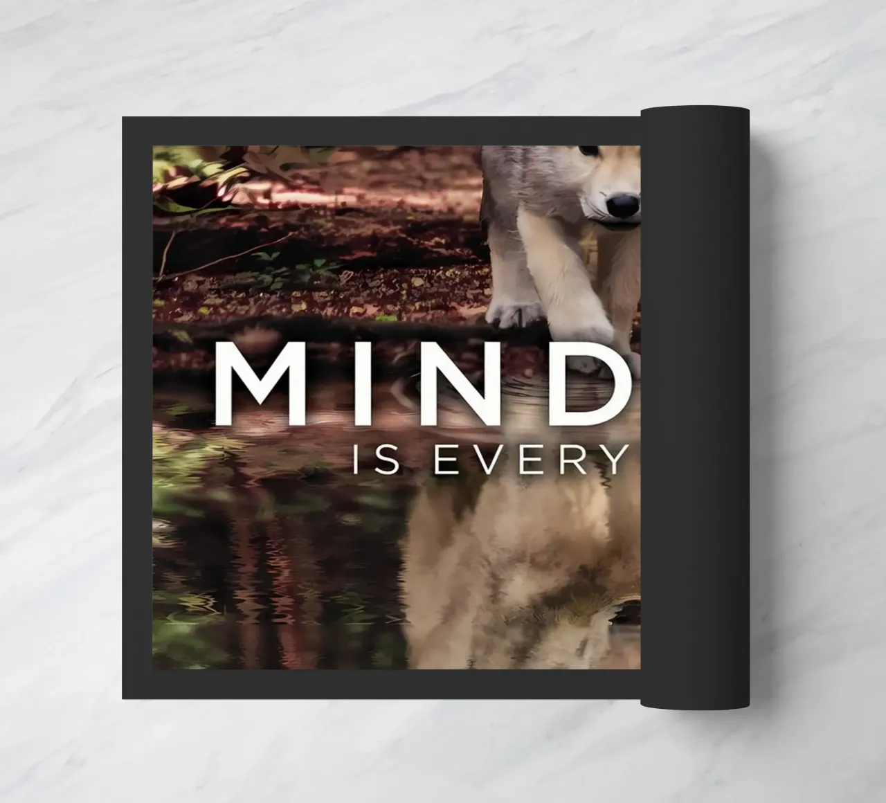 Wolf Dier deurmat van Pierre Walton