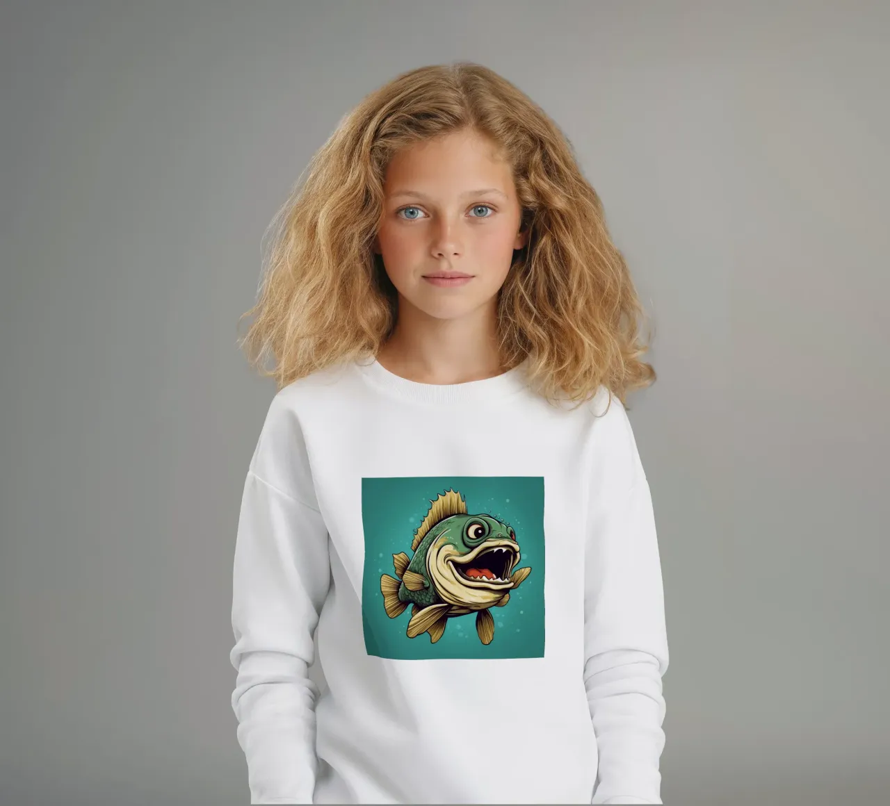 Baccalà retrò felpa bambino da Funny Animals