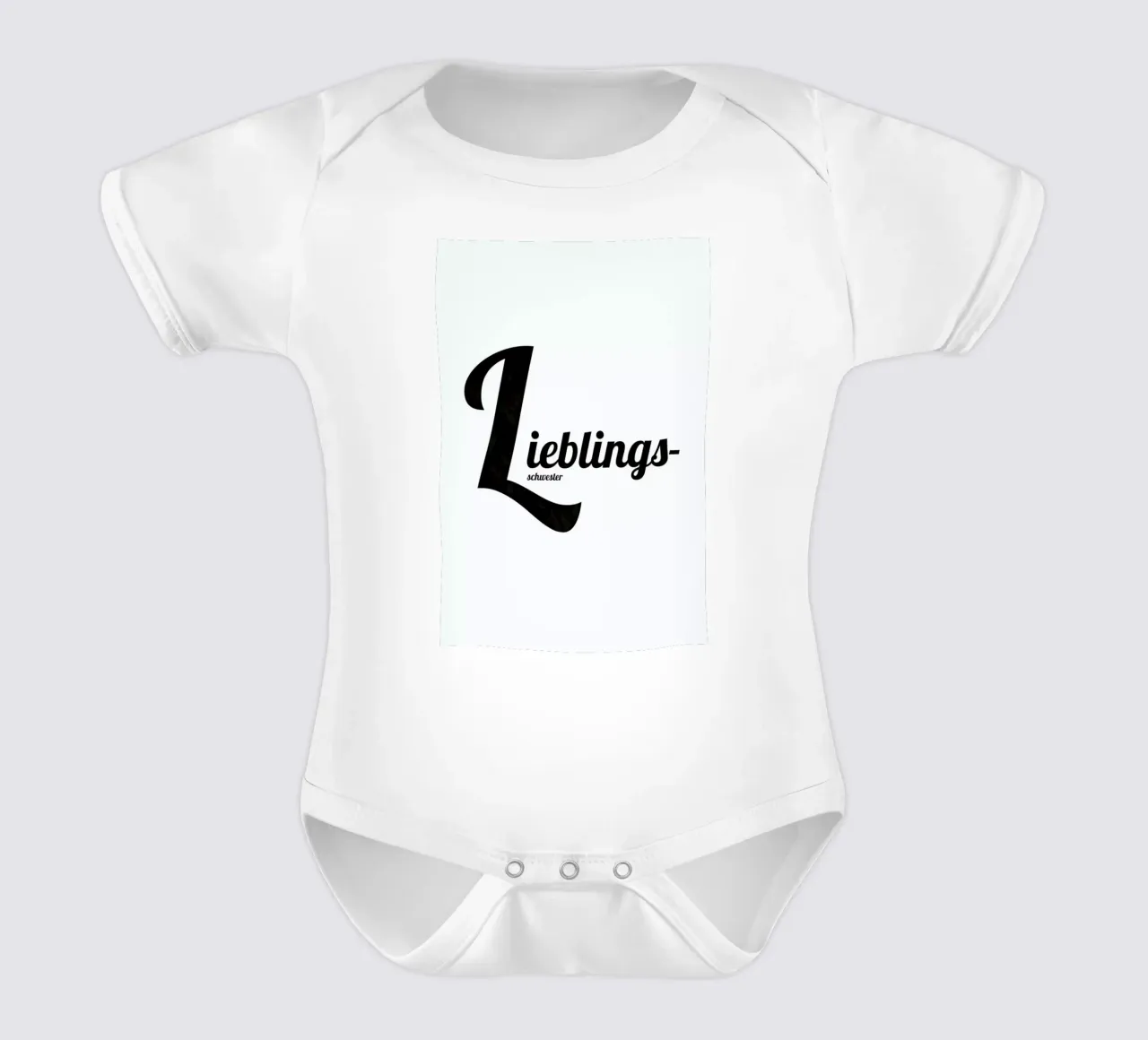 Lieblings Schwester short-sleeve baby romper by Froilein Juno