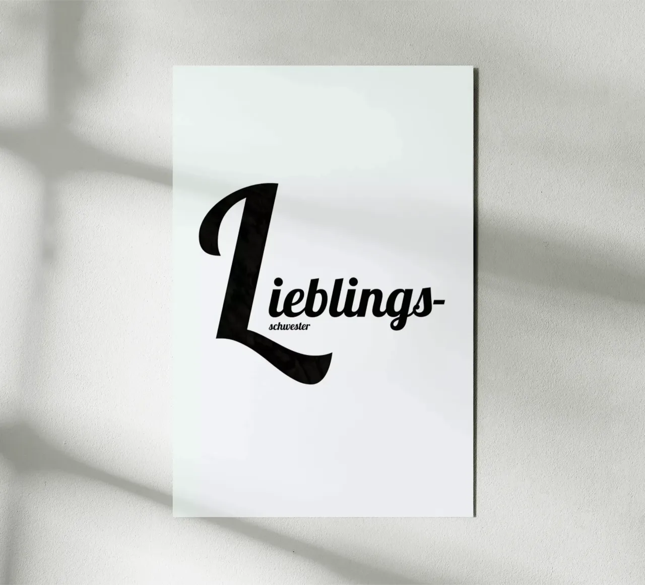 Lieblings Schwester alu-dibond by Froilein Juno