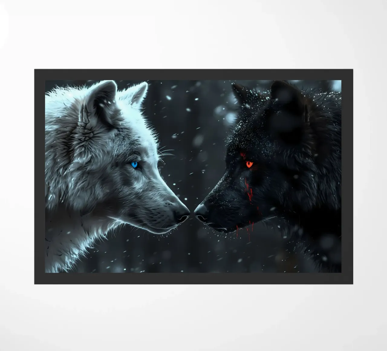 Wolf Dier deurmat van Pierre Walton