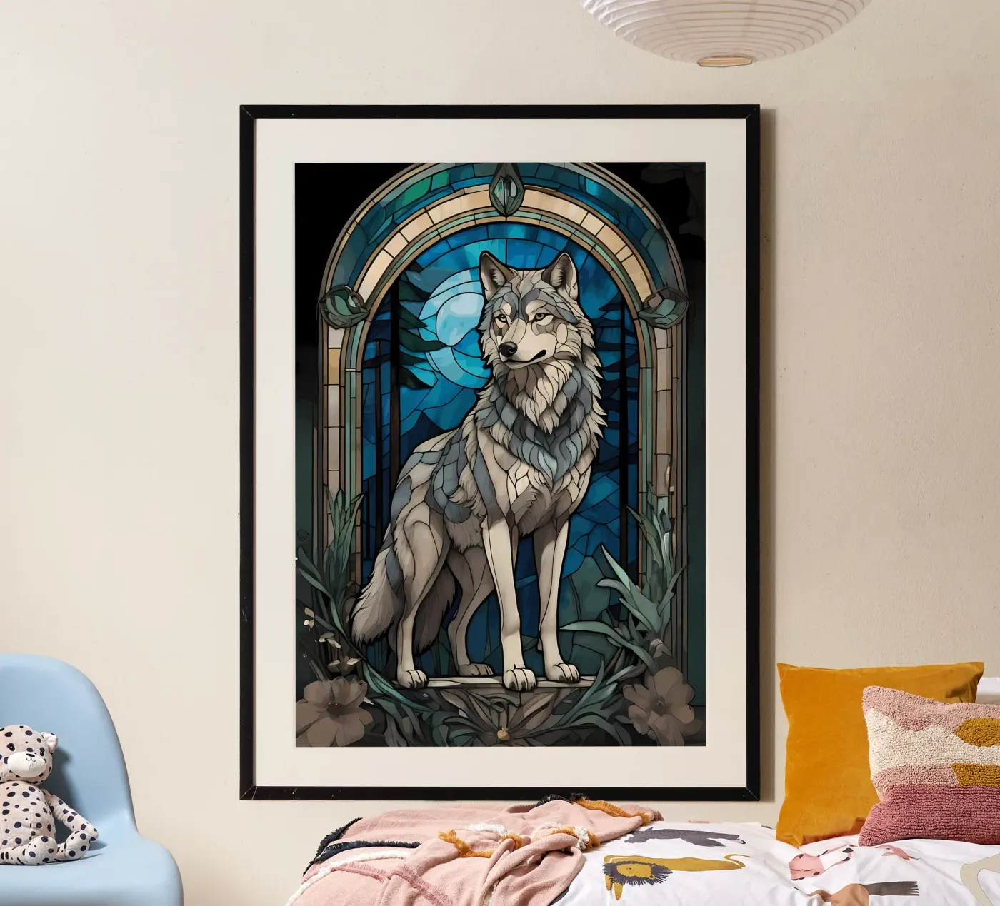Wolf Animal poster van Pierre Walton