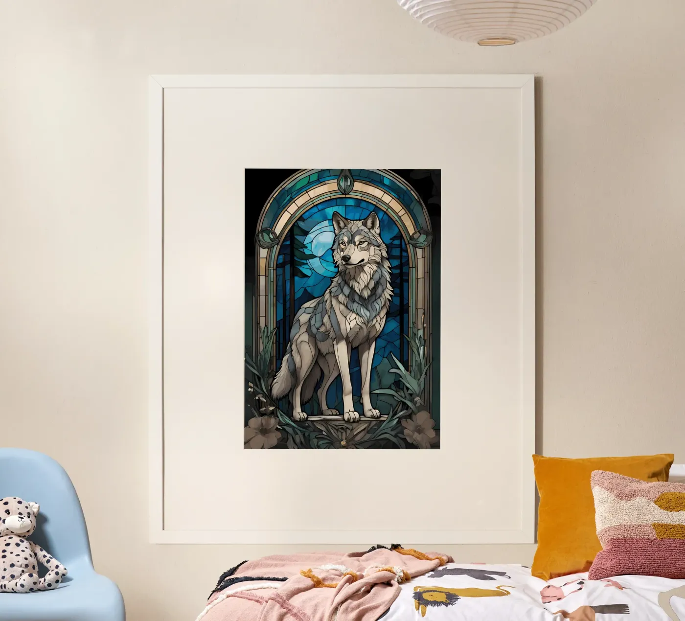 Wolf Animal poster van Pierre Walton