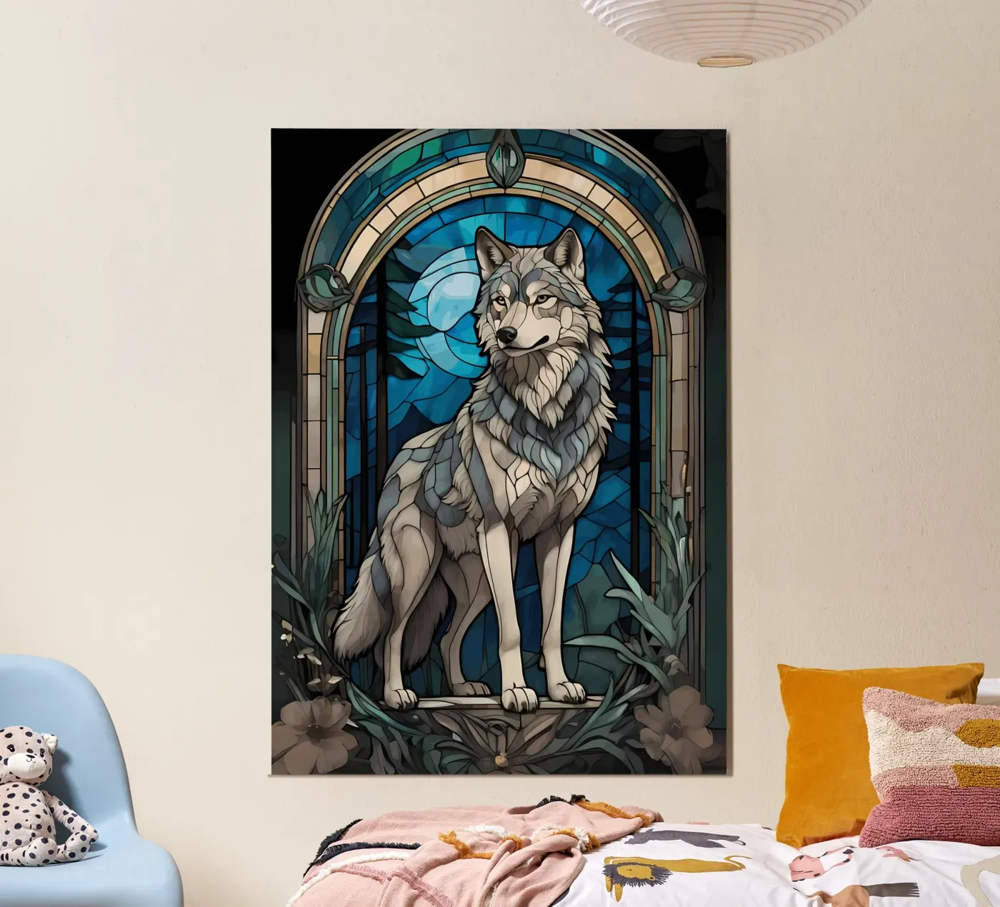 Wolf Animal poster van Pierre Walton