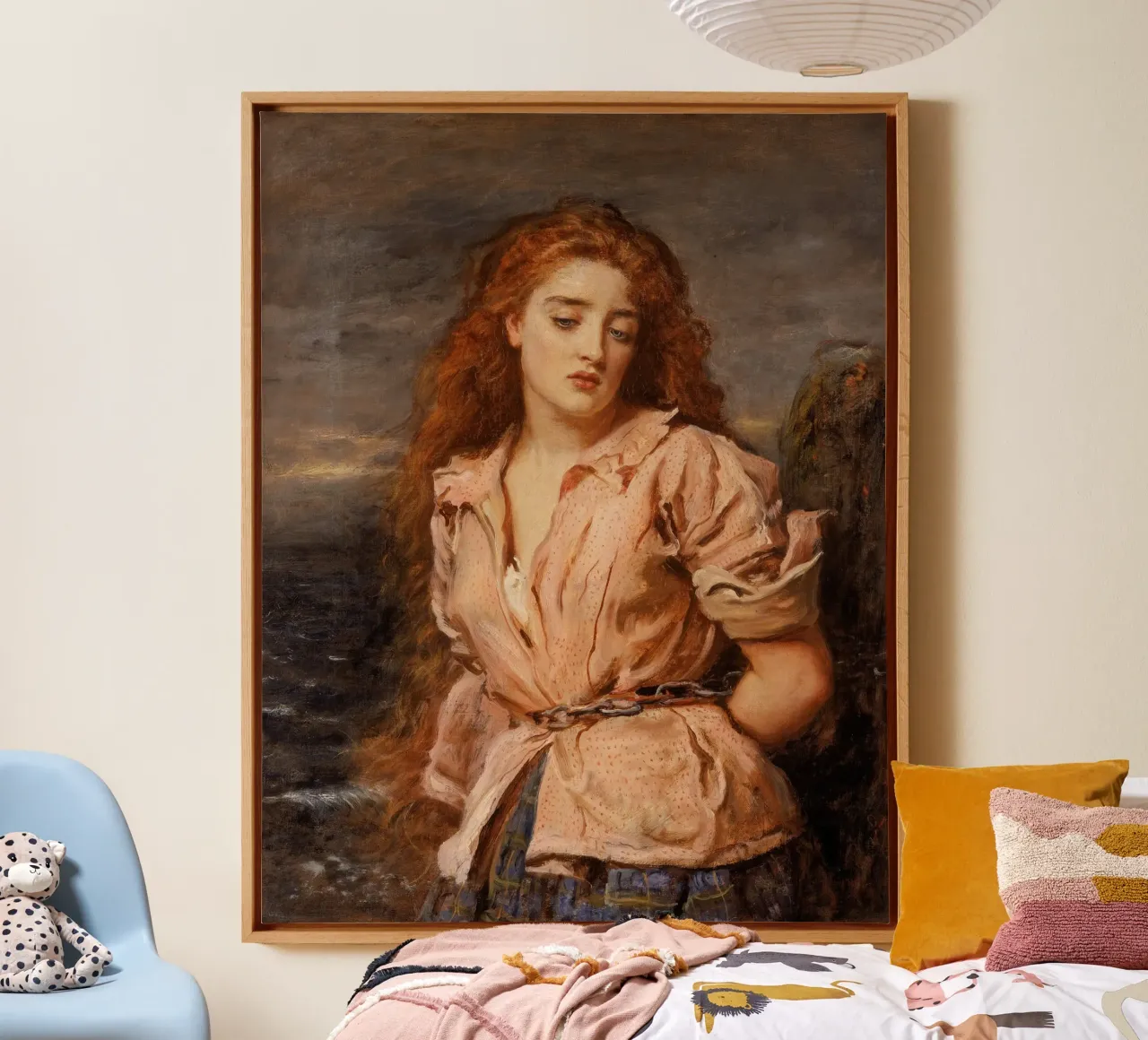 John Everett Millais - The Martyr of the Solway canvas with Floater frame by Timeless Artworks