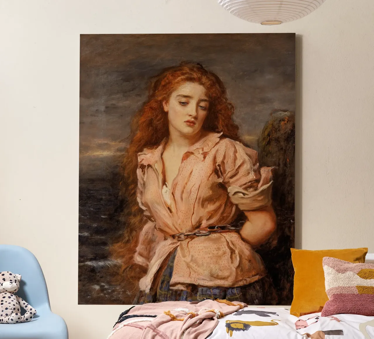John Everett Millais - The Martyr of the Solway canvas with Floater frame by Timeless Artworks
