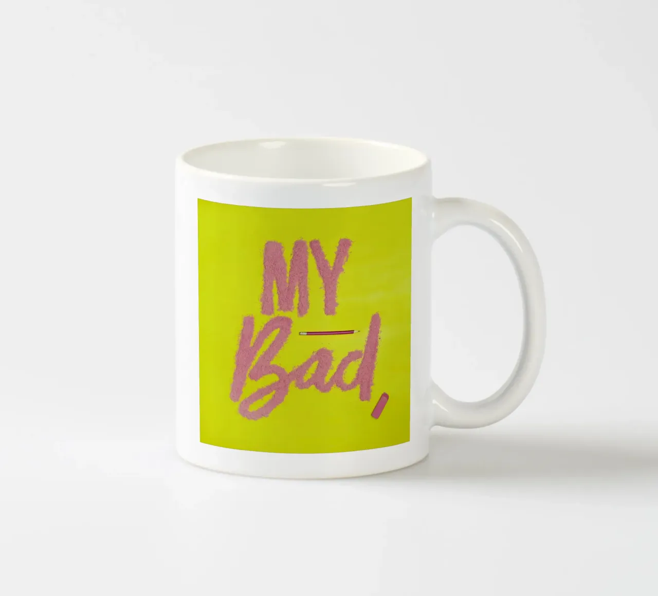 Eraser Day tazza in ceramica da Juj Winn