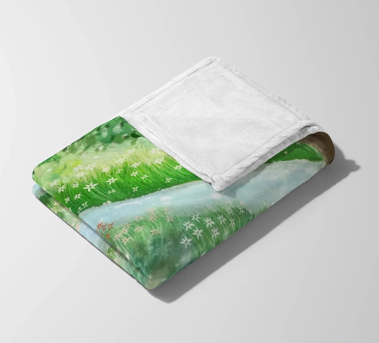 Fidarsi del fiume, abbandonarsi al flusso coperta in pile da Studio Patruschka