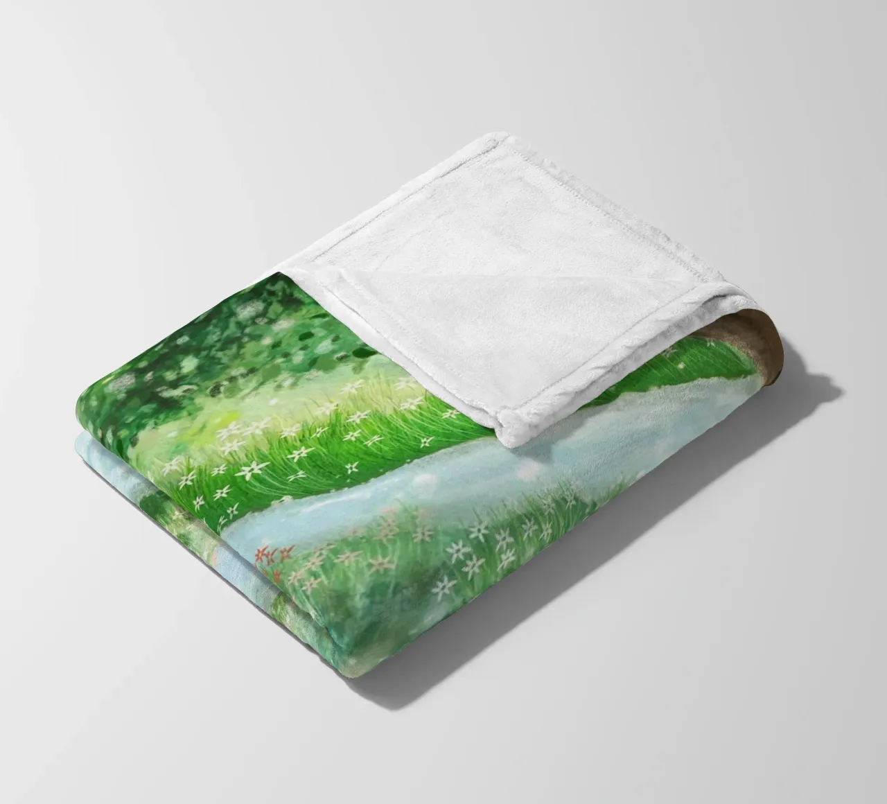 Fidarsi del fiume, abbandonarsi al flusso coperta in pile da Studio Patruschka