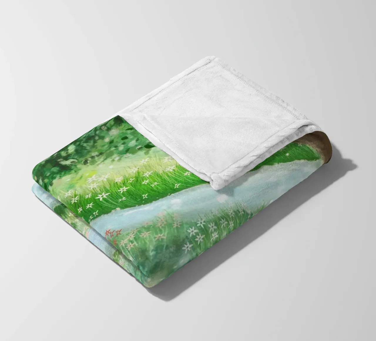 Fidarsi del fiume, abbandonarsi al flusso coperta in pile da Studio Patruschka