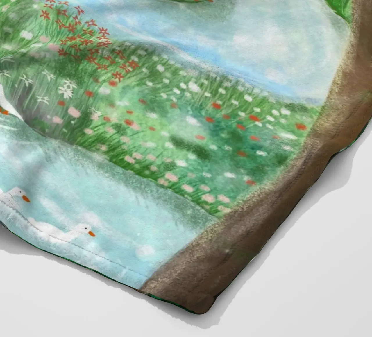 Fidarsi del fiume, abbandonarsi al flusso coperta in pile da Studio Patruschka