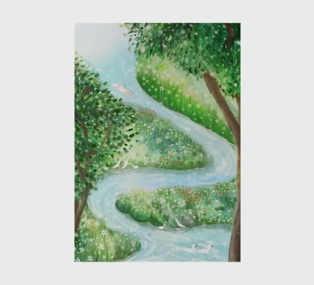 Trust the river, surrender to the flow notebook by Studio Patruschka