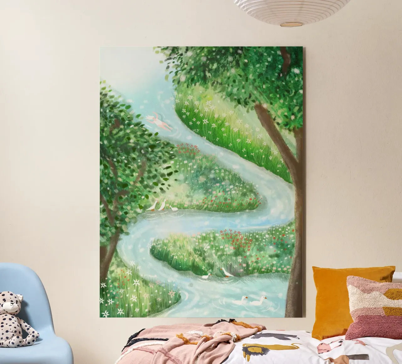 Fidarsi del fiume, abbandonarsi al flusso alluminio dibond da Studio Patruschka