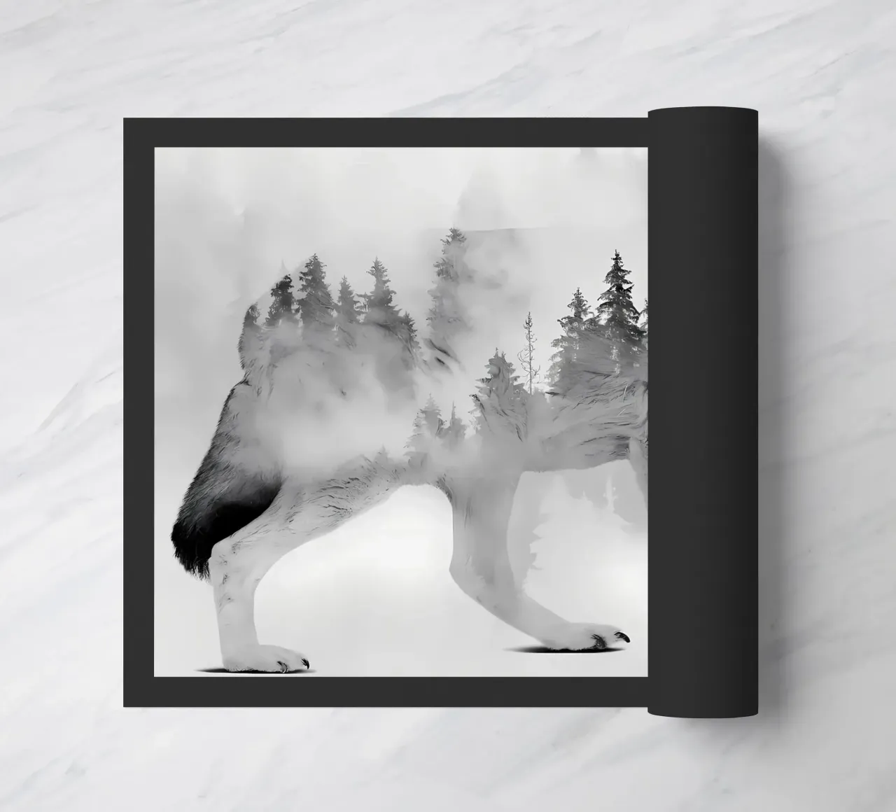 Wolf Dier deurmat van Pierre Walton