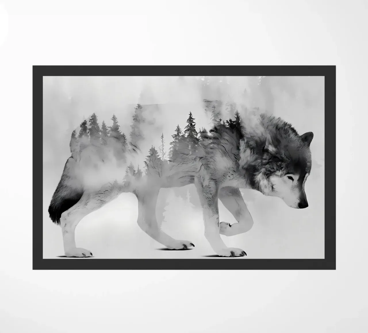 Wolf Dier deurmat van Pierre Walton