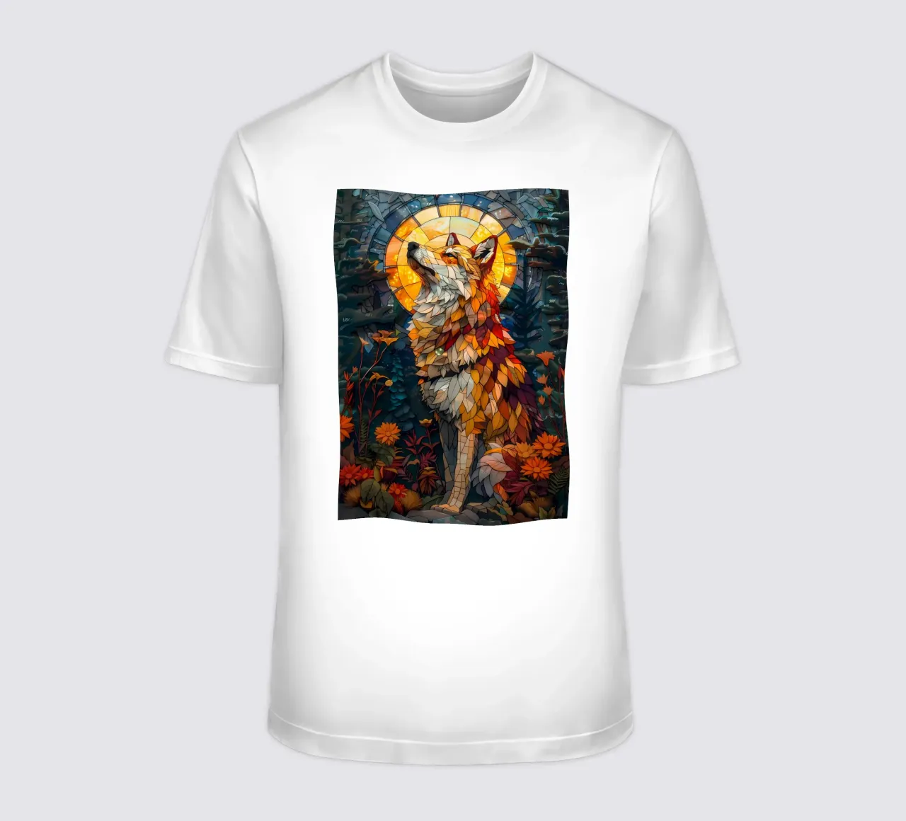 Animale lupo t-shirt da Pierre Walton
