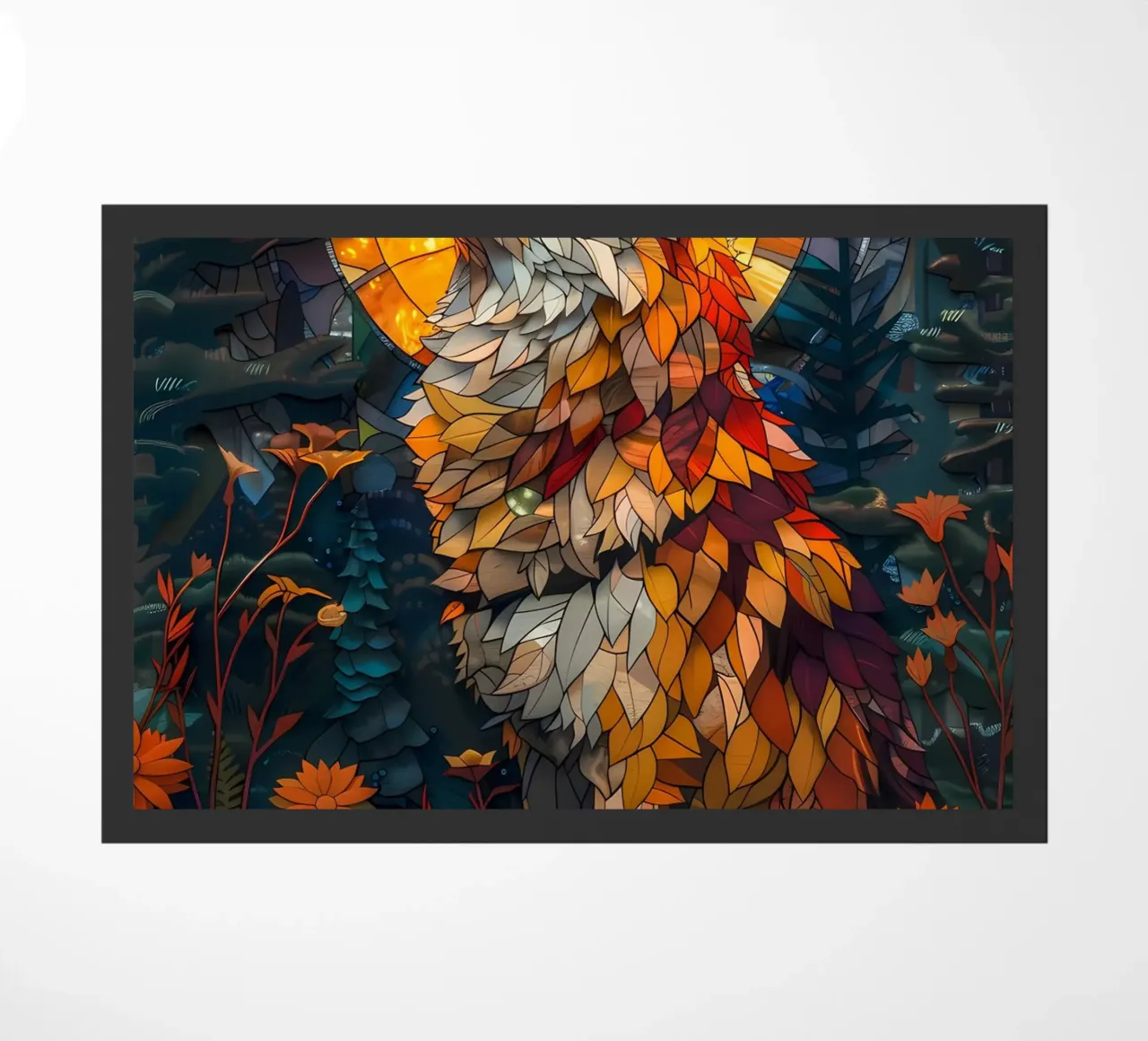 Wolf Dier deurmat van Pierre Walton