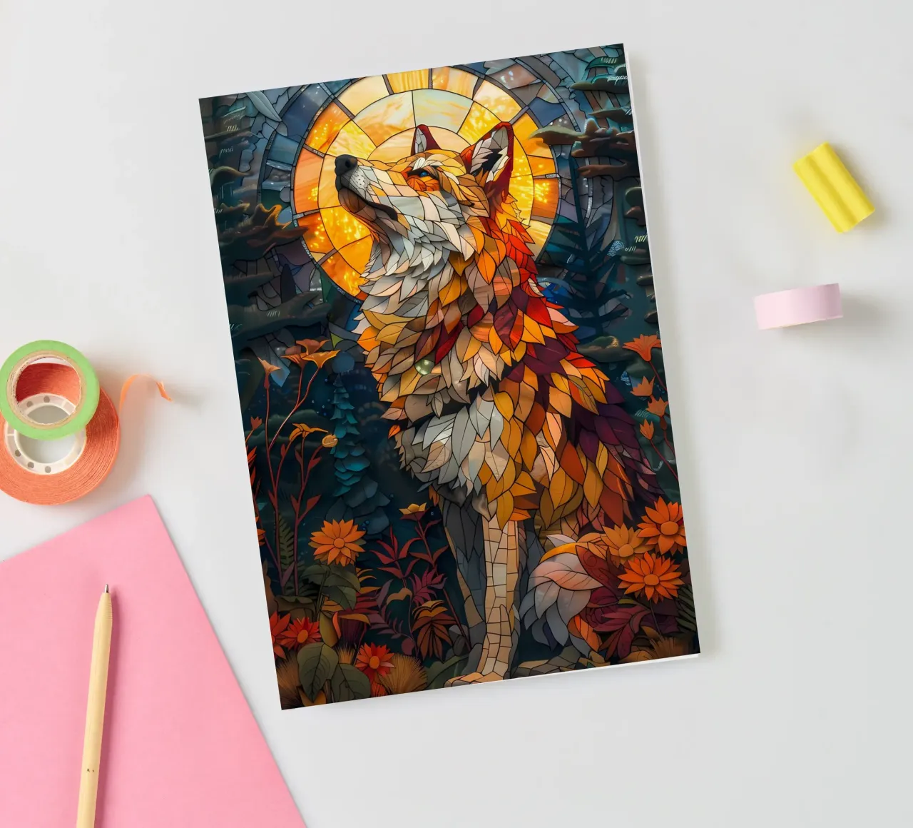 Wolf Animal notebook by Pierre Walton