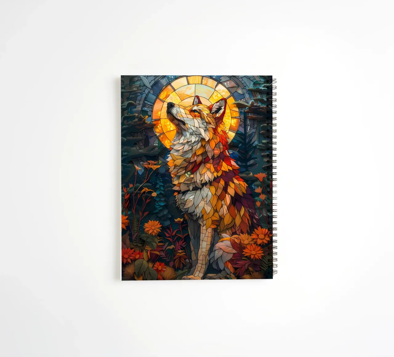 Wolf Animal spiral notebook by Pierre Walton
