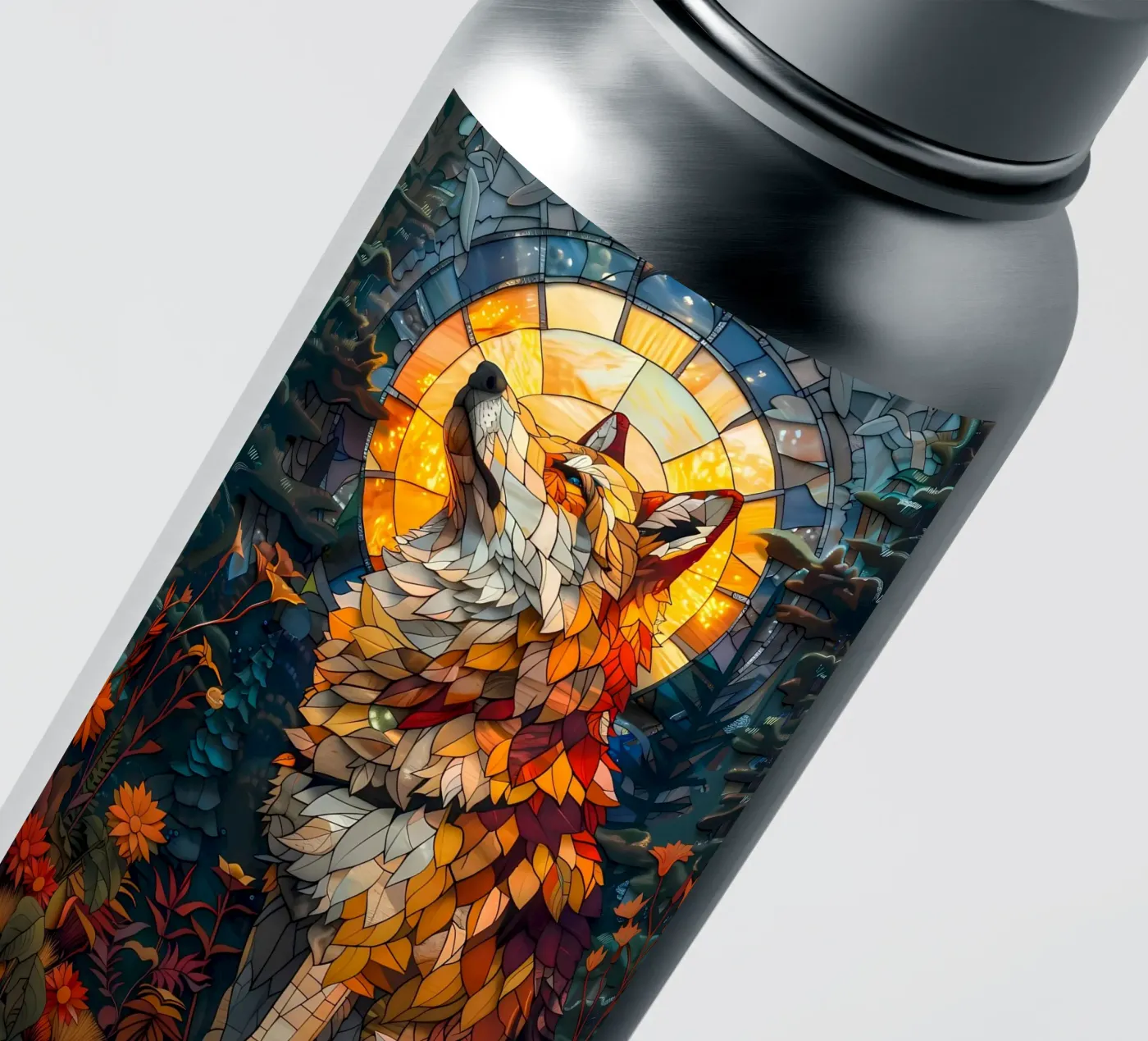Wolf Dier sticker van Pierre Walton