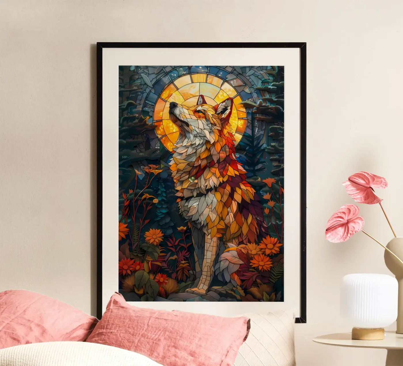 Wolf Animal Poster von Pierre Walton
