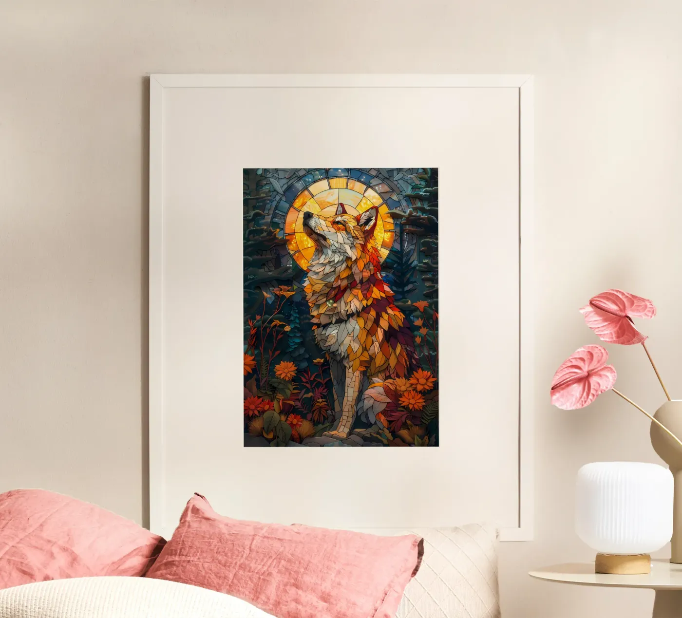 Wolf Animal Poster von Pierre Walton