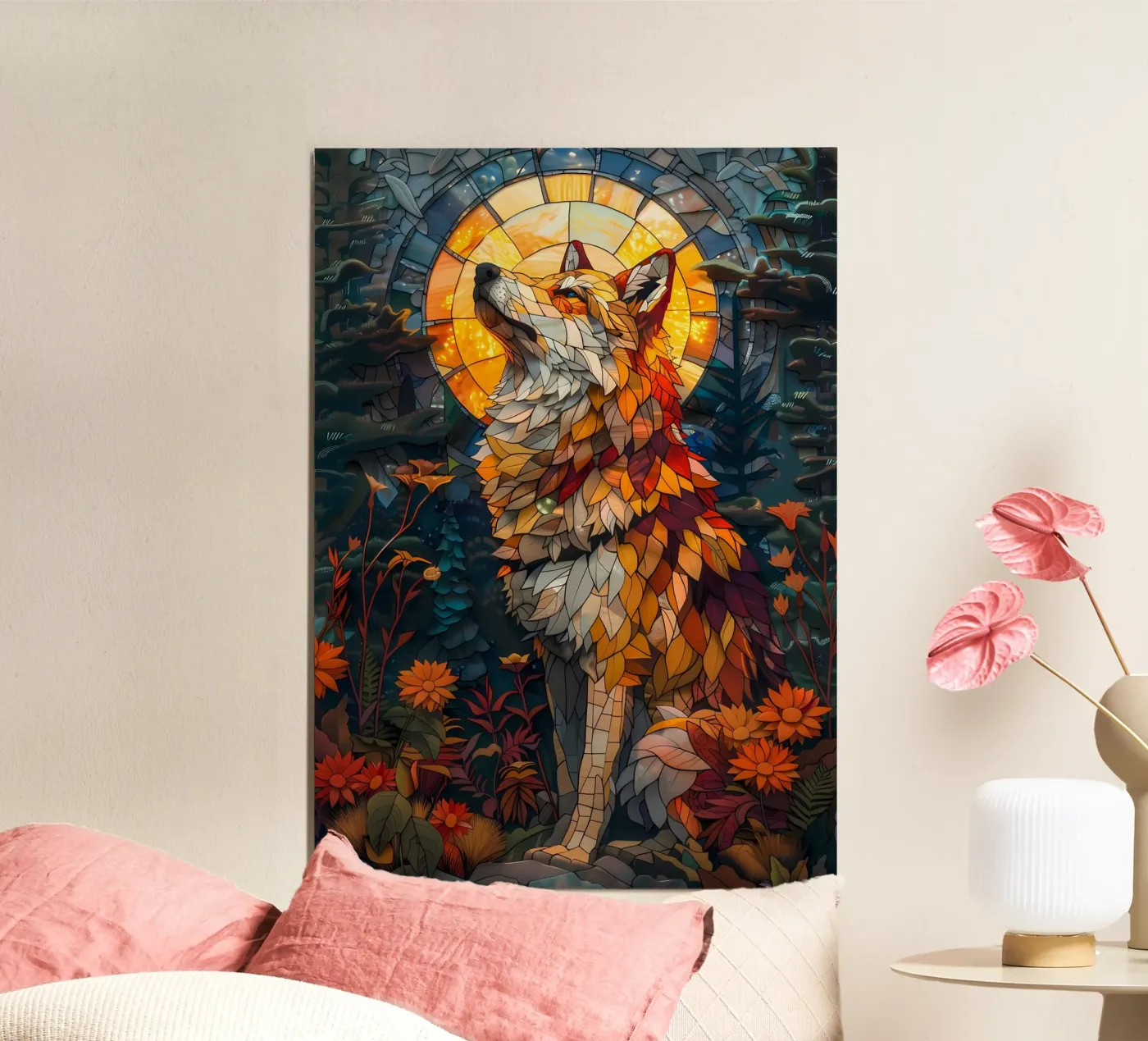Wolf Animal Poster von Pierre Walton