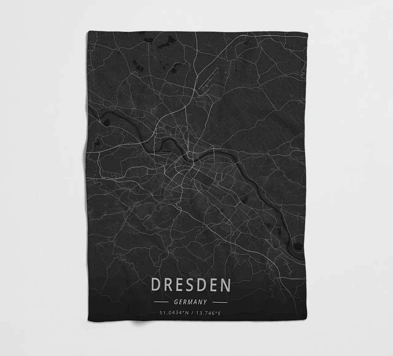 Dresden, Germany fleece blanket by Christopher Adams
