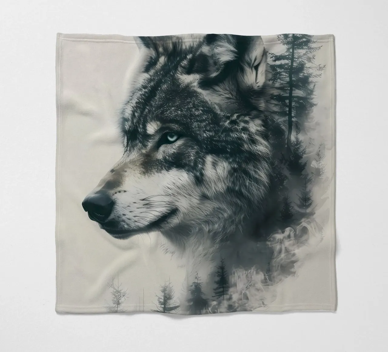 Animale lupo coperta in pile da Pierre Walton