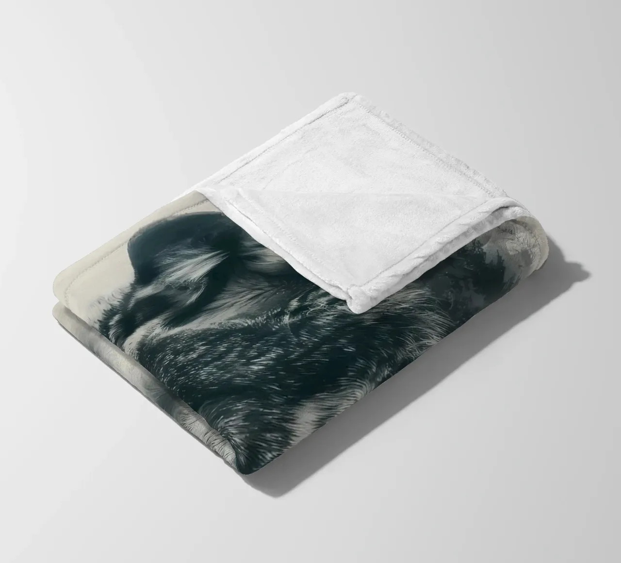 Animale lupo coperta in pile da Pierre Walton