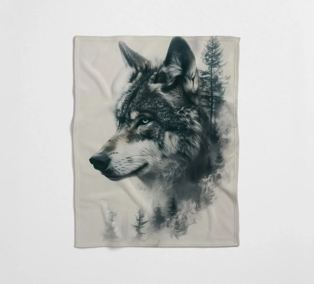 Animale lupo coperta in pile da Pierre Walton
