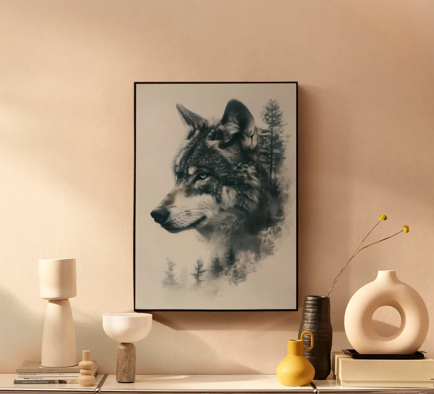 Wolf Animal plexiglass da Pierre Walton
