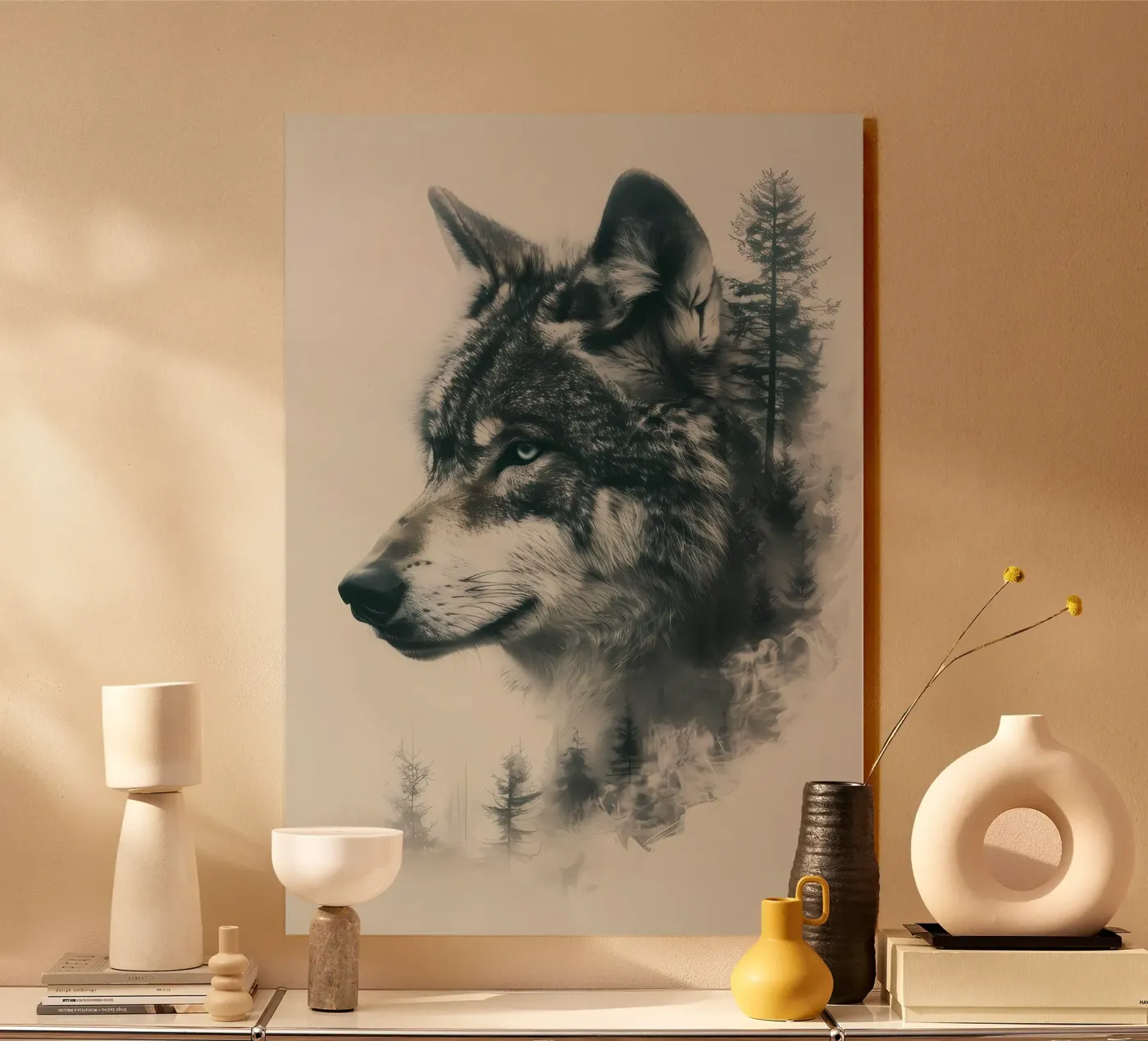 Wolf Animal plexiglass da Pierre Walton