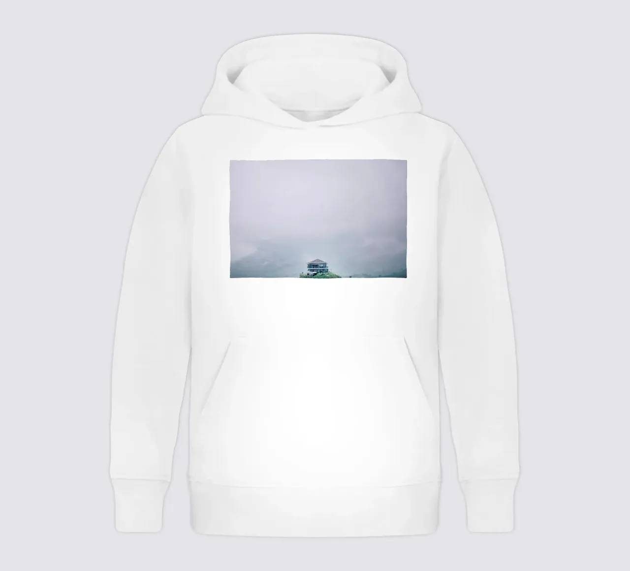 Hill Tribe Mist kids hoodie by Charlotte Curd